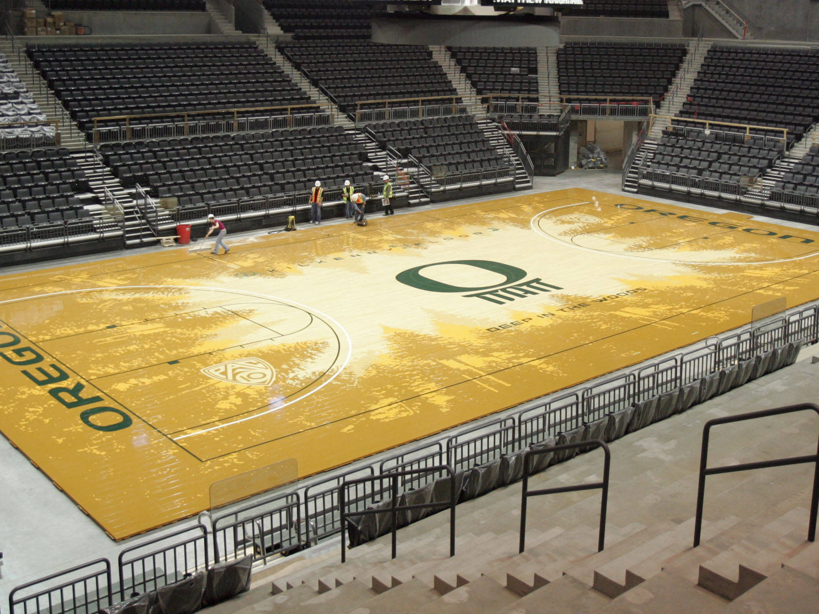 Brooklyn Nets Actual Inaugural 2012 Hardwood Basketball Court 