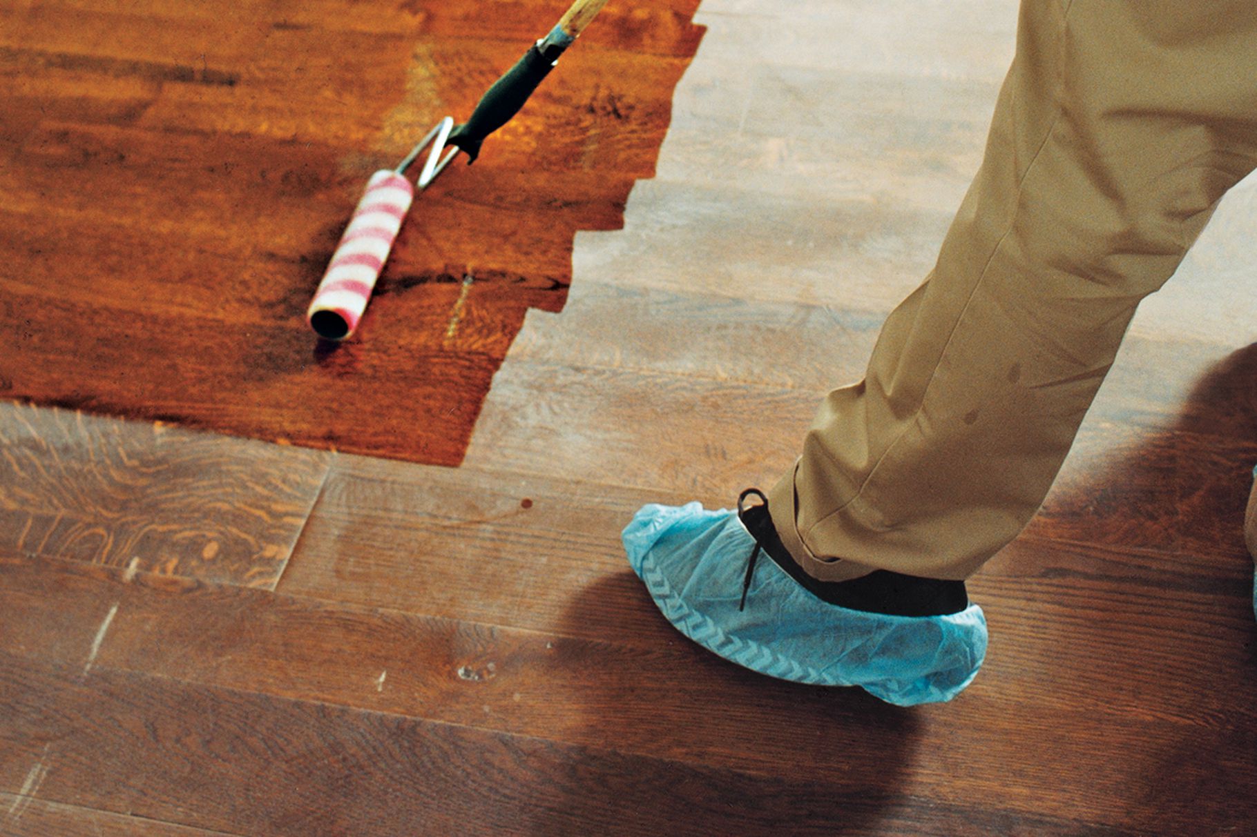 Do mineral spirits remove finish from engineered hardwood flooring